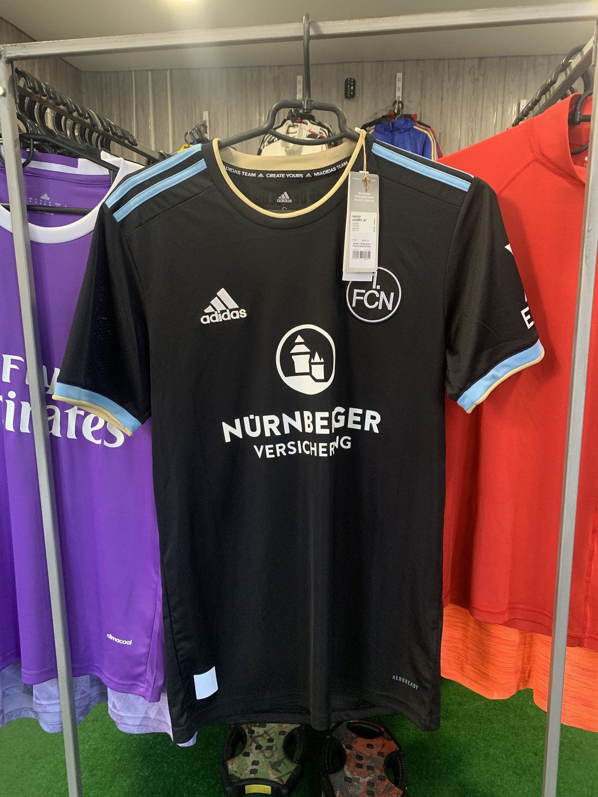 Adidas Nurnberg Jersey Third Black Adidas Mens Size S Luca 9 Size US S / EU 44-46 / 1 - 1 Thumbnail