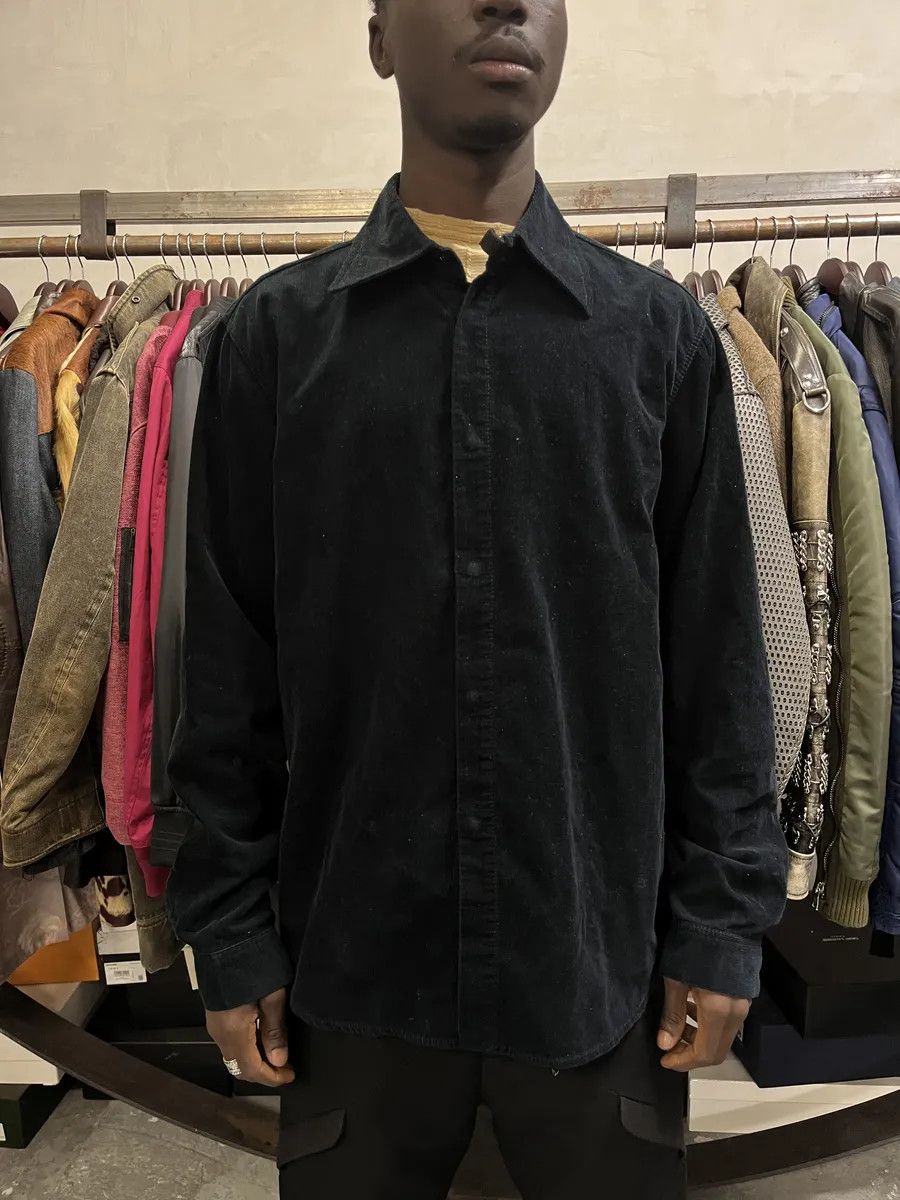 Emporio Armani AW2004 Emporio Armani Navy Premium Velvet Shirt Size US M / EU 48-50 / 2 - 3 Thumbnail