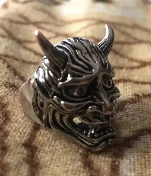 Ring Of Fire Hannya Japanese Mask Ring Size ONE SIZE - 2 Thumbnail