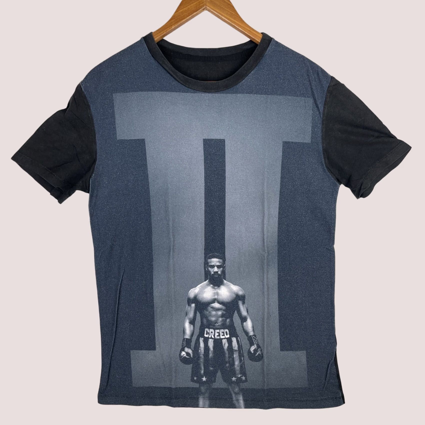 Jordan Brand ROCKY Creed 2 Movie Shirt Mens XS Small Adonis Creed Michael B Jordan Made In USA Black Crew Neck Short Sleeve Graphic Print Logo T-Shirt Mens Size US S / EU 44-46 / 1 - 1 Thumbnail