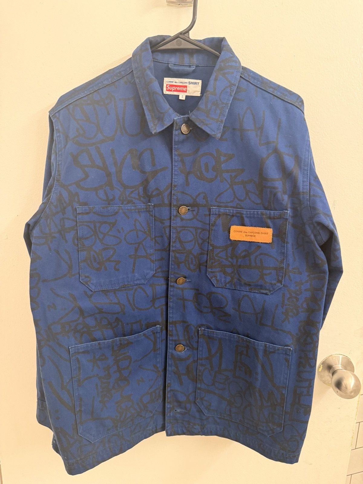 Comme des Garcons SHIRT × Supreme Supreme Men's Blue and Navy Jacket Size US S / EU 44-46 / 1 - 3 Thumbnail