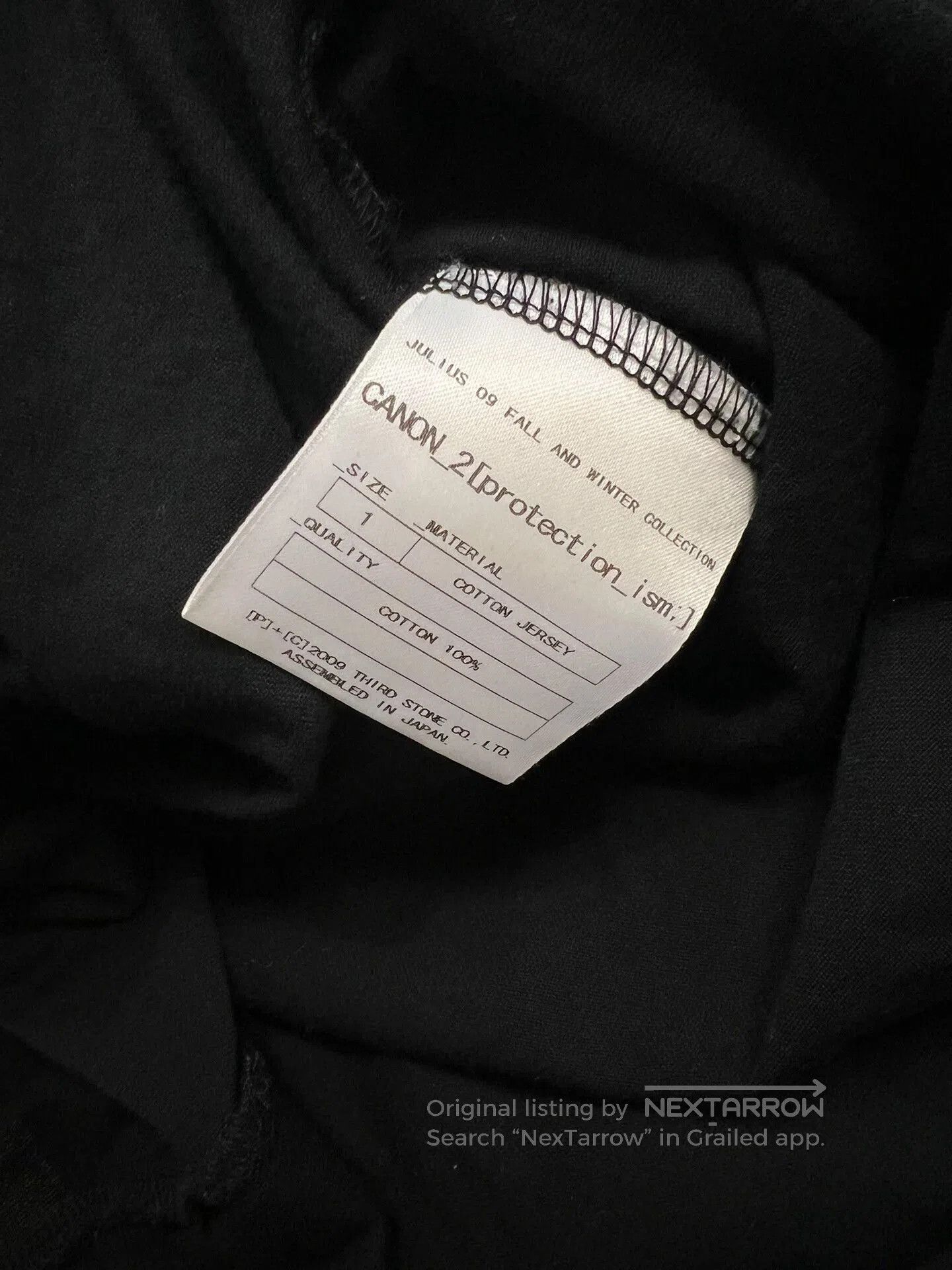 Julius Julius 7 Black Long Sleeve T-Shirt. Size S / US 4 / IT 40 - 9 Thumbnail