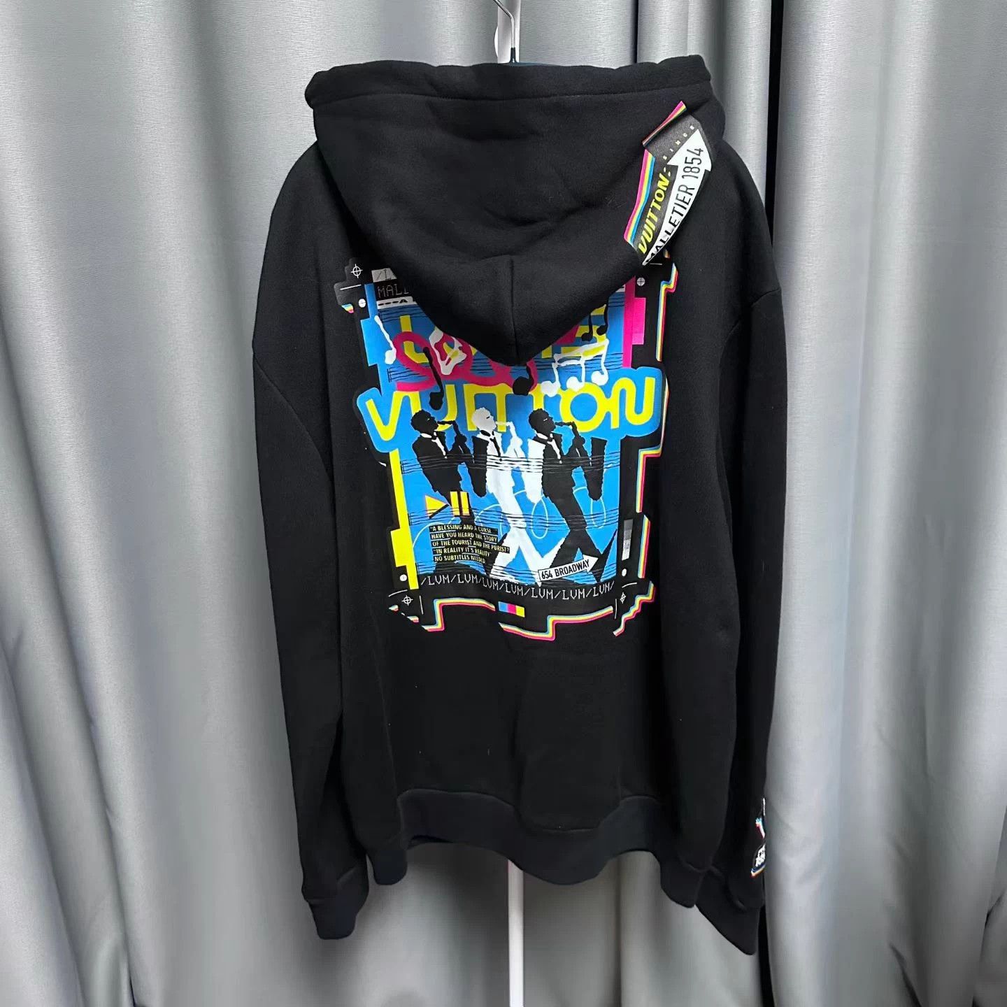 Louis Vuitton LV SS23 Patterned Zipper Hoodie Black XL Size US XL / EU 56 / 4 - 2 Thumbnail