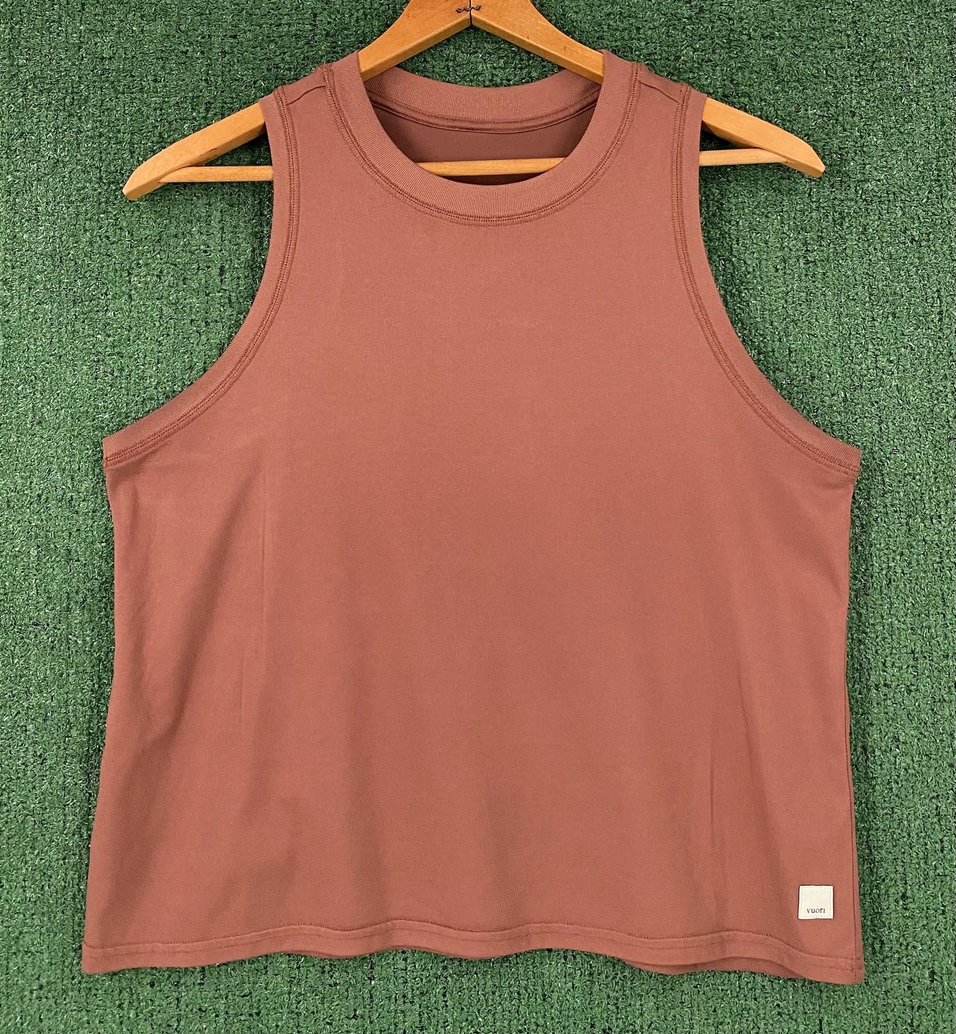 Vuori Vuori Energy Terracotta Brown Cropped Tank Top Women’s Small Size S / US 4 / IT 40 - 1 Thumbnail