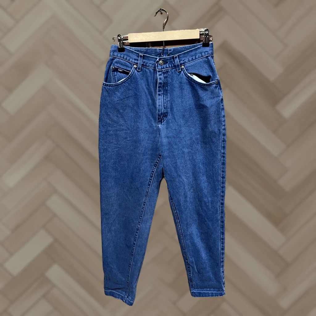 Lee VINTAGE Lee Womens Blue Denim Pants Straight Leg Size 10 Long Size 32" / US 10 / IT 46 - 1 Thumbnail