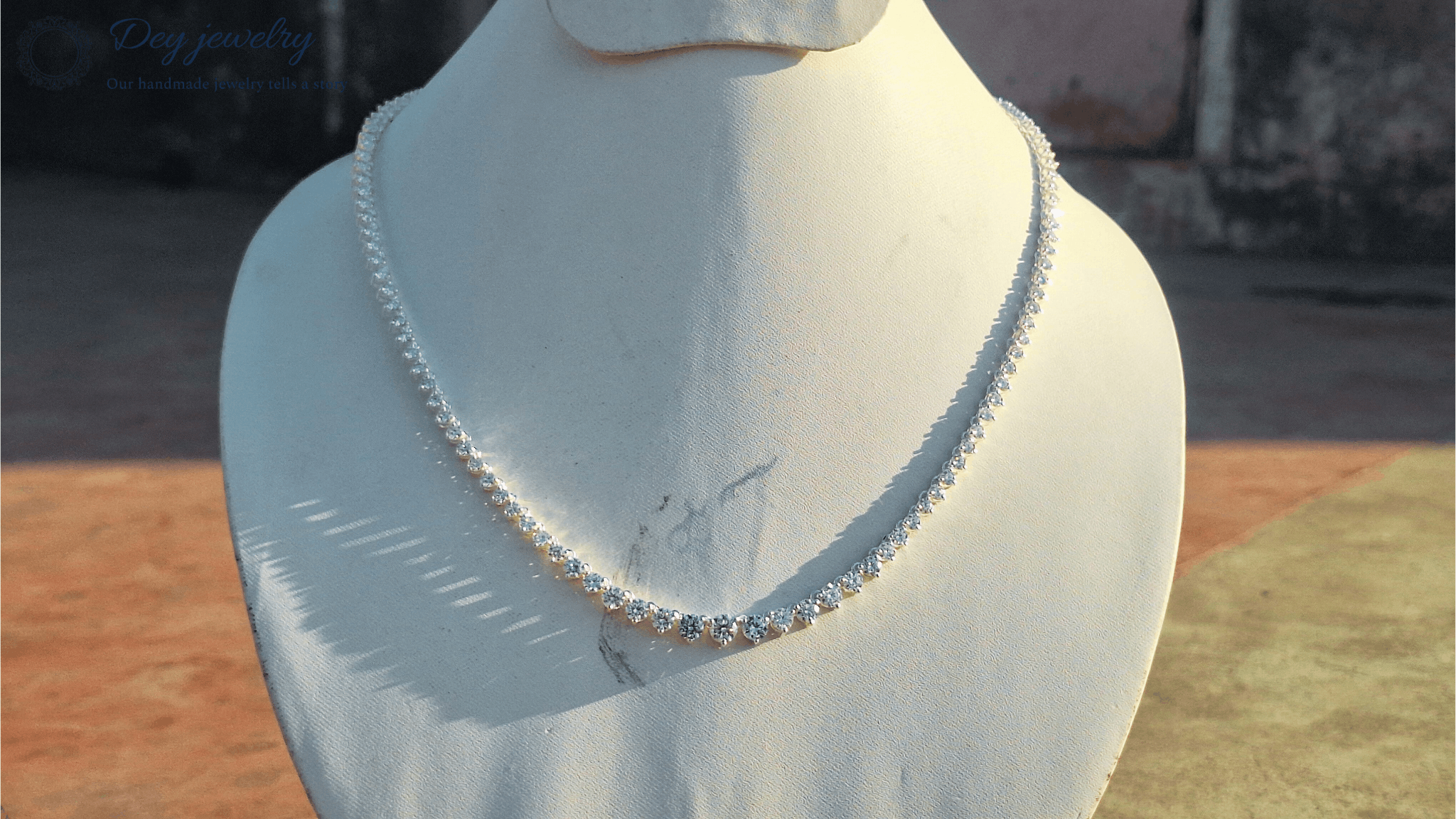 Other Graduate moissanite Diamond Tennis Necklace Size ONE SIZE - 4 Thumbnail