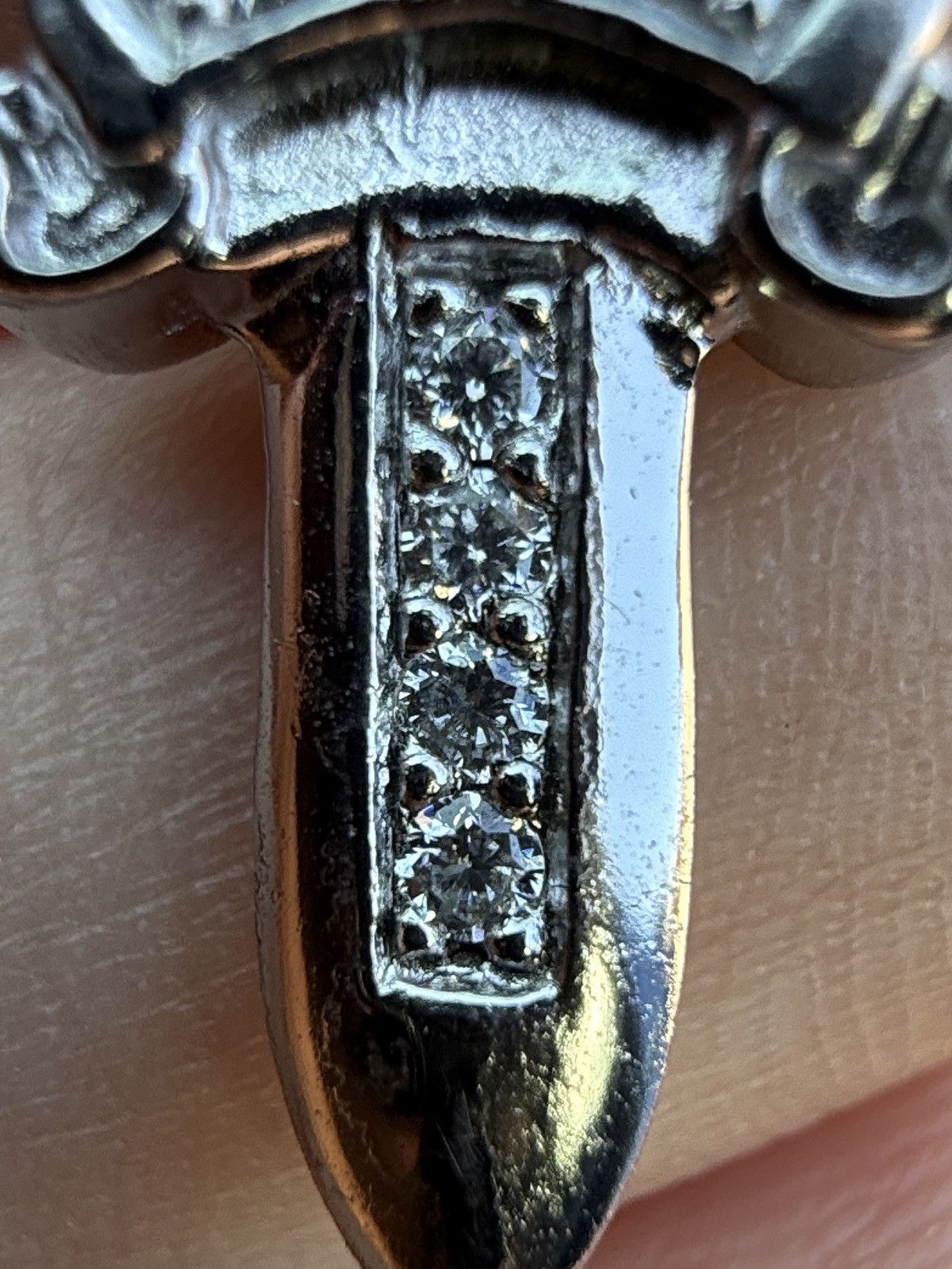 Chrome Hearts Chrome hearts 18k white gold dagger pandent Size ONE SIZE - 8 Thumbnail