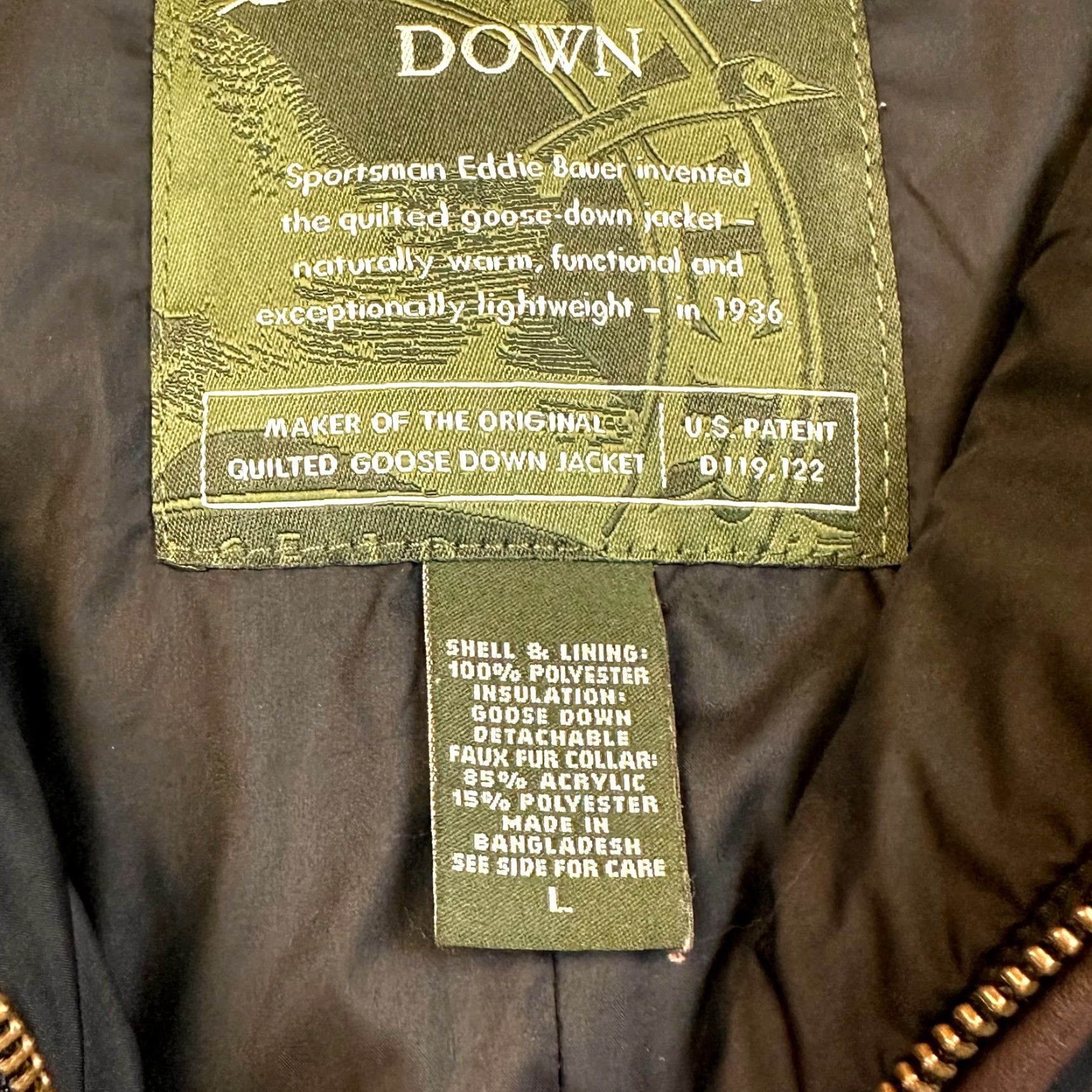 Eddie Bauer Eddie Bauer Down Large Goose Down Vest Puffer Jacket Men's XL Black Insulated Full Zip Stand-Up Collar All Seasons Size US XL / EU 56 / 4 - 5 Thumbnail