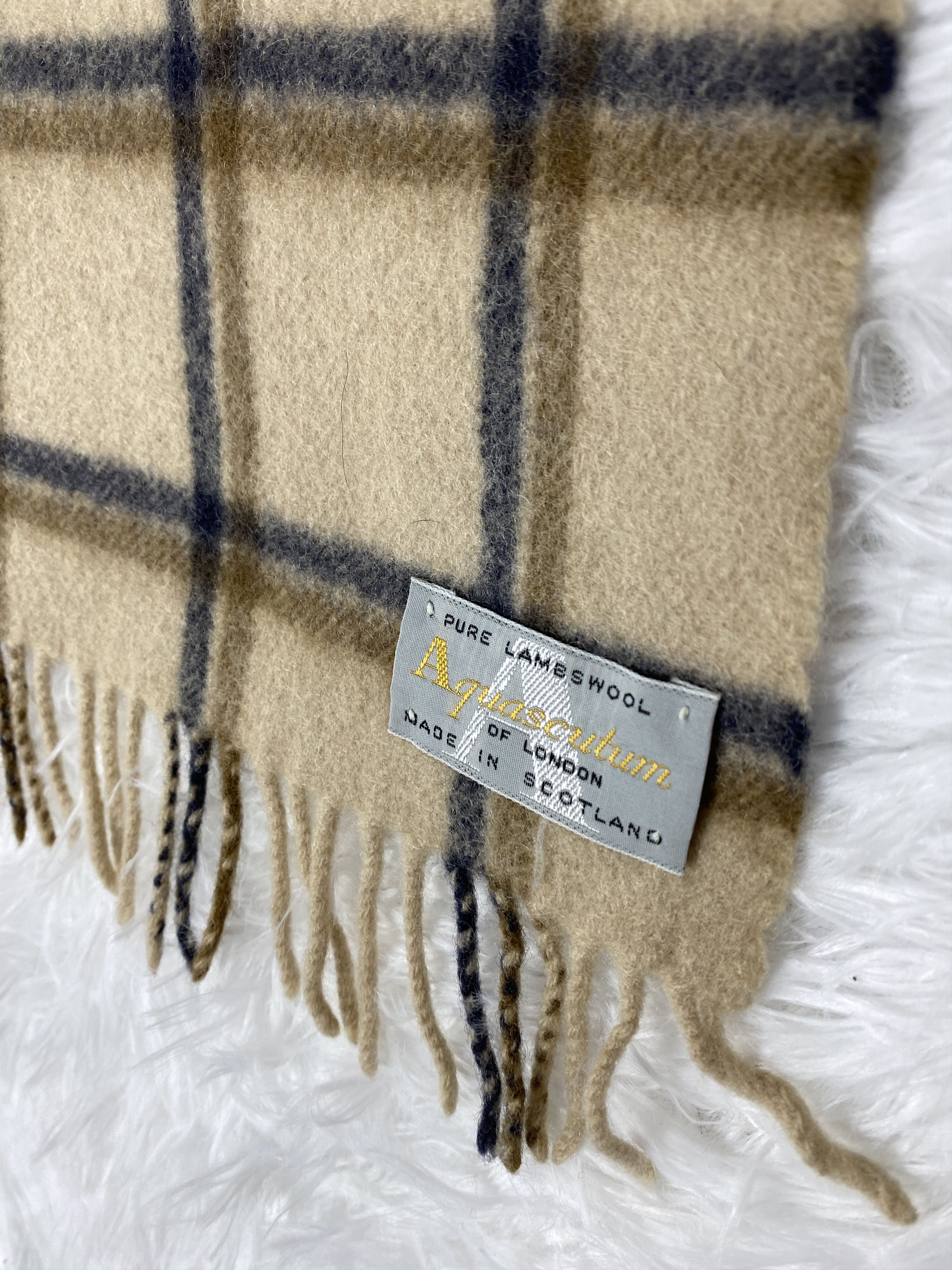 Aquascutum Vintage Aquascutum Scarf / Muffler Neckwear PM0037 Size ONE SIZE - 2 Thumbnail