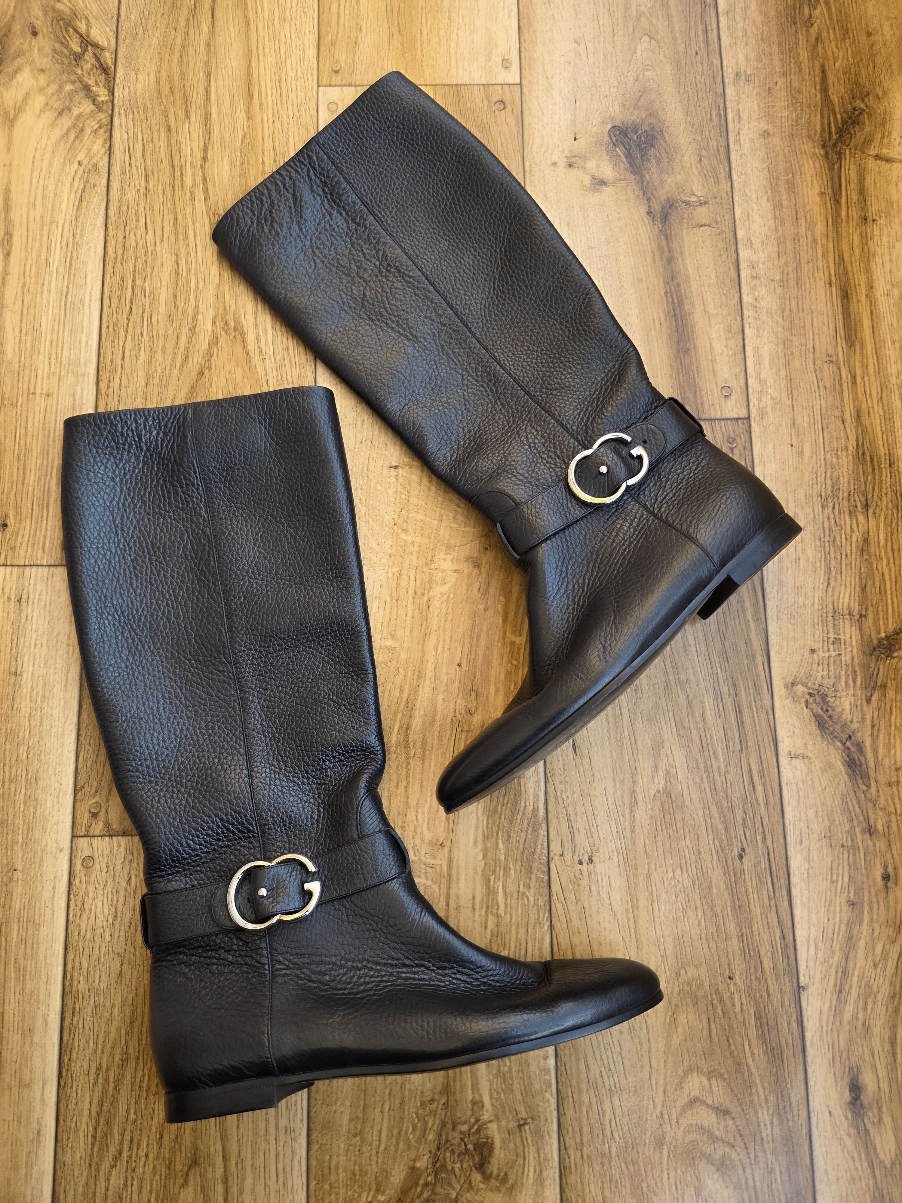 Gucci Gucci Leather Interlocking Double G Boots Size US 9 / IT 39 - 3 Thumbnail