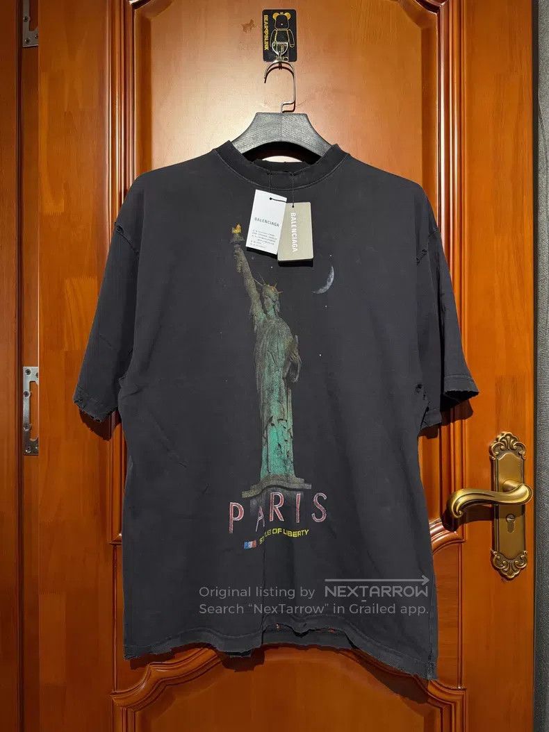 Balenciaga Balenciaga Liberty Goddess Short Sleeve T-Shirt Size S Size US S / EU 44-46 / 1 - 1 Thumbnail