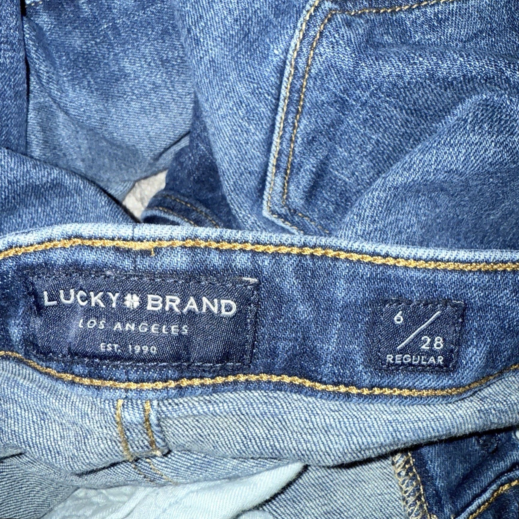 Lucky Brand Lucky Brand Jeans Skinny Blue Cotton Low Rise Womens 6 28 in Inseam Ladies Size 28" / US 6 / IT 42 - 4 Thumbnail