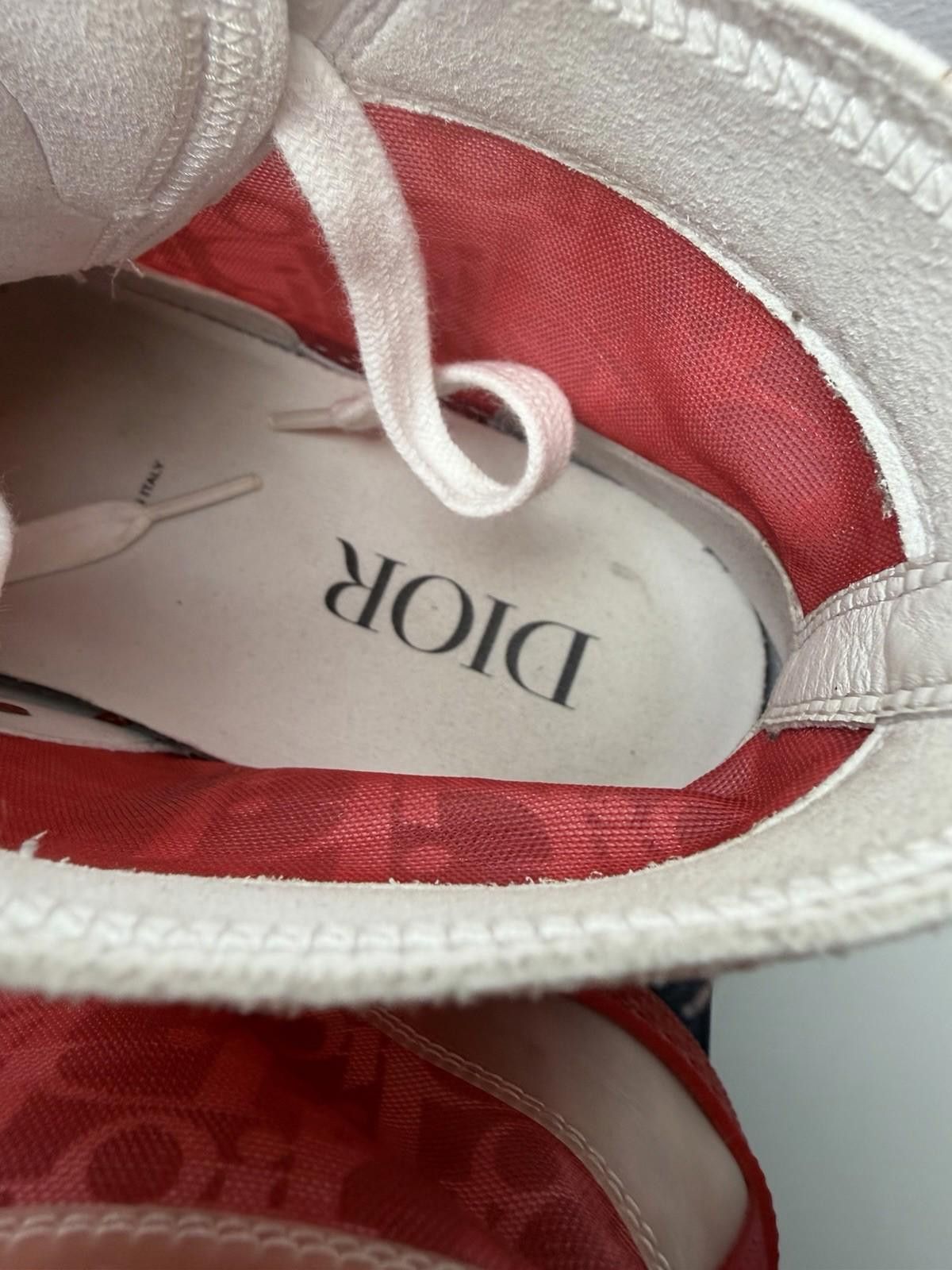 Dior Dior B23 High Top Sneakers Red Dior Oblique Men’s EU 41 Size US 8 / EU 41 - 4 Thumbnail