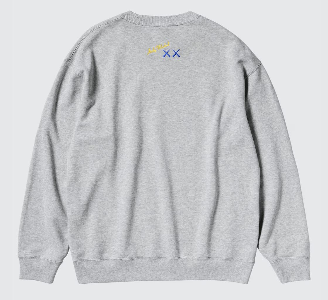 Andy Warhol × Kaws × Uniqlo Uniqlo x Kaws x Warhol Grey/Blue Sweatshirt US L = ASIA XL Size US L / EU 52-54 / 3 - 2 Thumbnail