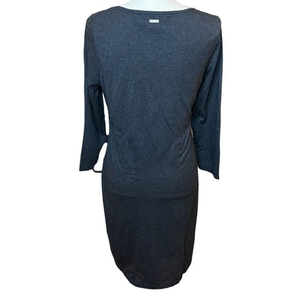 Prana prAna Soskia Heathered Gray Wool Blend Shirt Dress Sz M Size M / US 6-8 / IT 42-44 - 4 Thumbnail