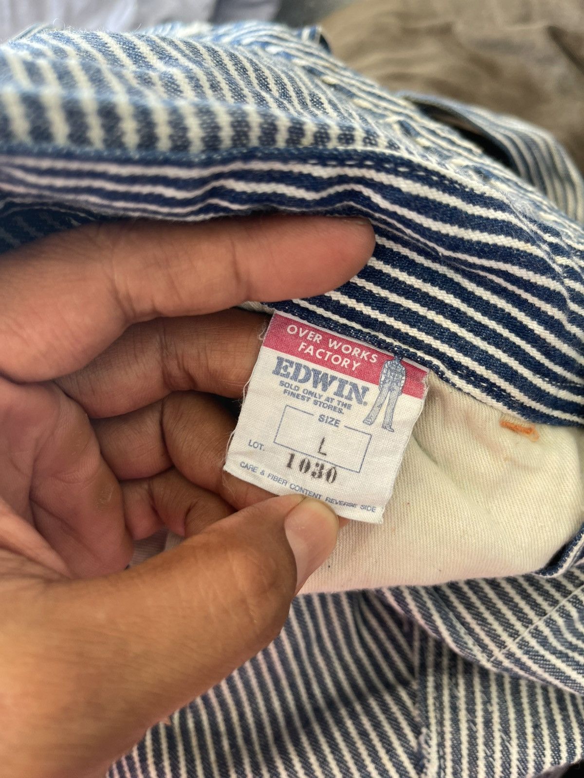 Edwin × Vintage Edwin Hickory Overall Over Works Size US 32 / EU 48 - 9 Thumbnail