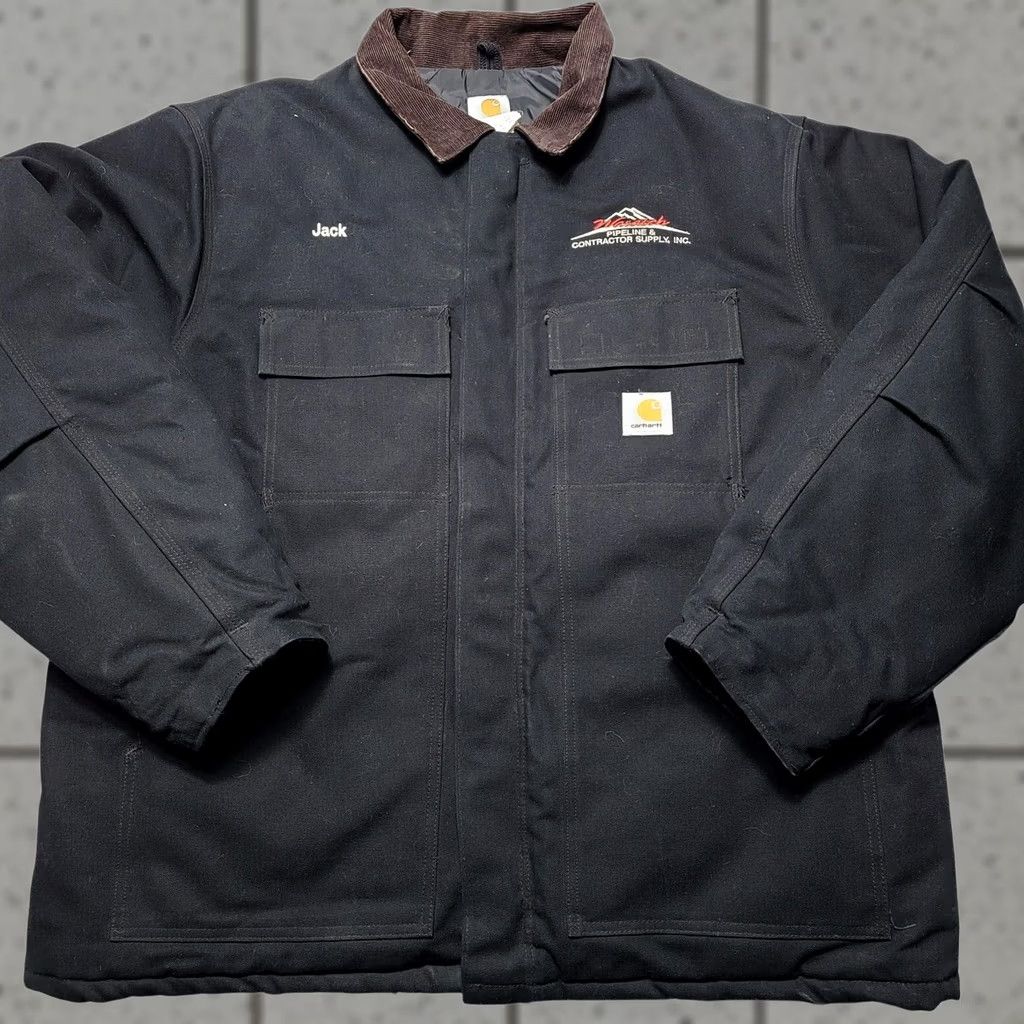 Carhartt VINTAGE Carhartt CO3 BLK Quilted Lined Jacket Size 50 Union Made Company Logo Mens Jackets Size US M / EU 48-50 / 2 - 1 Thumbnail
