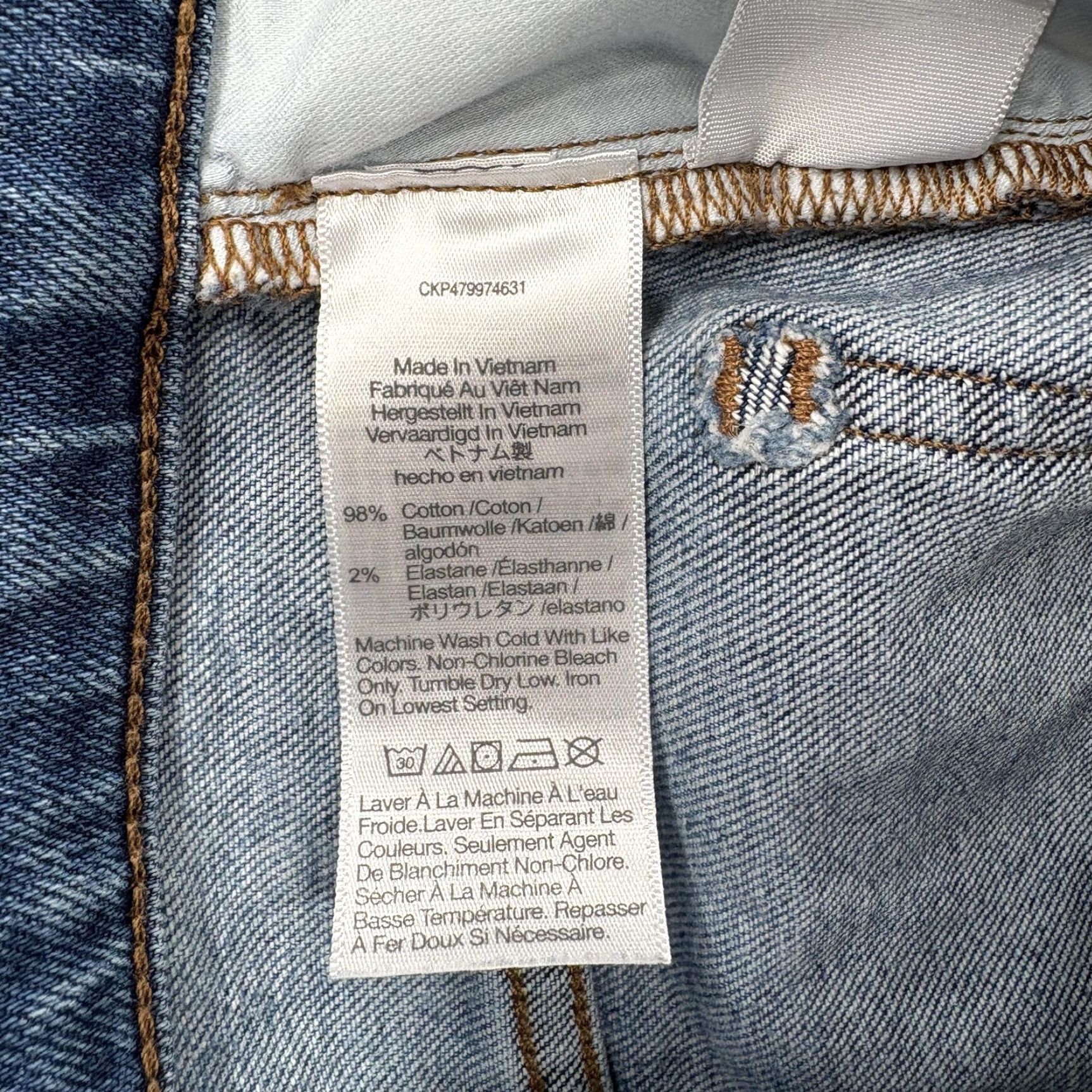 Madewell VINTAGE Madewell The Perfect Vintage Jean Womens 27 Blue High Rise Slim Straight Denim Jeans Women 27 Blue Slim Straight Size 27" / US 4 / IT 40 - 6 Thumbnail