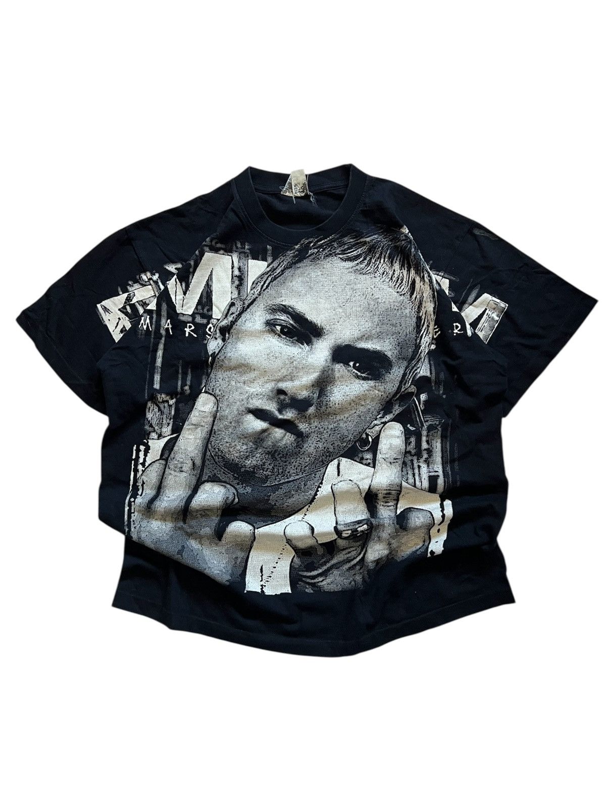 Vintage Vintage Eminem “Middle Fingers” Graphic Tee Size US L / EU 52-54 / 3 - 1 Thumbnail