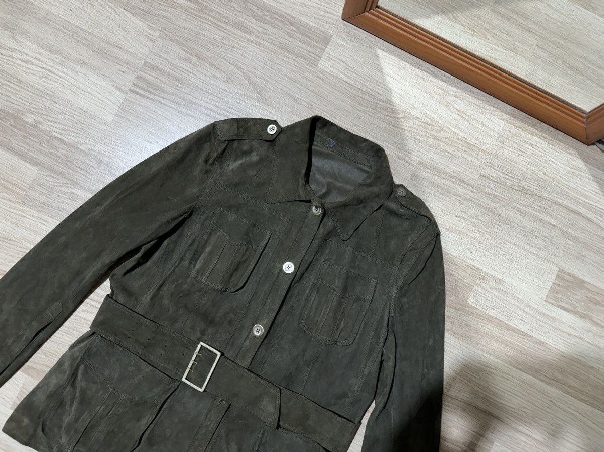 Designer × Leather Sylvie Schimmel suede leather jacket 44 Size M / US 6-8 / IT 42-44 - 2 Thumbnail