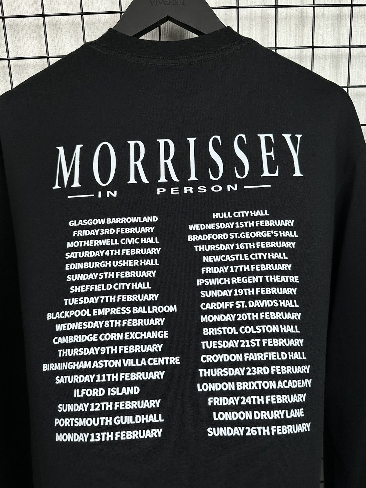 Morrissey × The Smiths Morrissey Band Boxer Long Sleeve Shirt Men Black L Tour tee Size US L / EU 52-54 / 3 - 14 Thumbnail