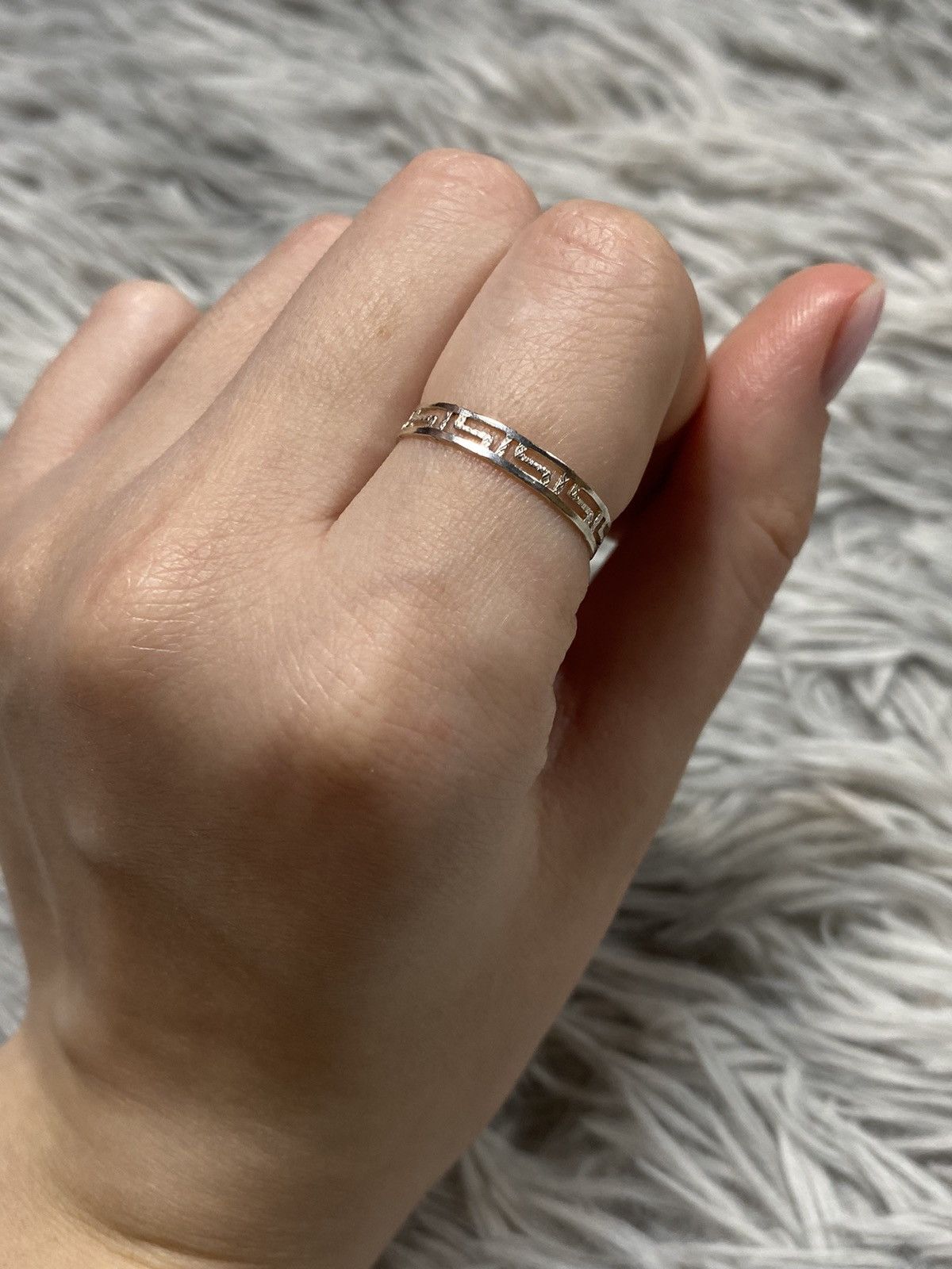 Japanese Brand × Jewelry × Vintage Vintage Greek Key Sterling Silver Ring Japanese Brand Size ONE SIZE - 5 Thumbnail