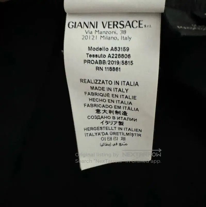 Versace Versace Black Cotton Logo T-Shirt for Men . Size US L / EU 52-54 / 3 - 5 Thumbnail