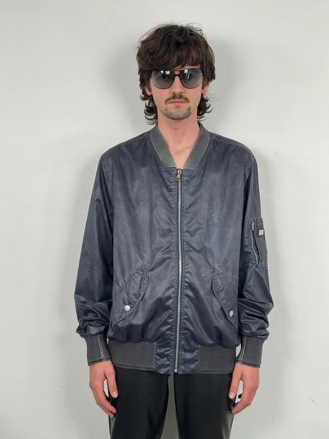 Dolce & Gabbana 2000s Dolce & Gabbana Navy Nylon Multi-Pocket Bomber Jacket Size US L / EU 52-54 / 3 - 2 Thumbnail