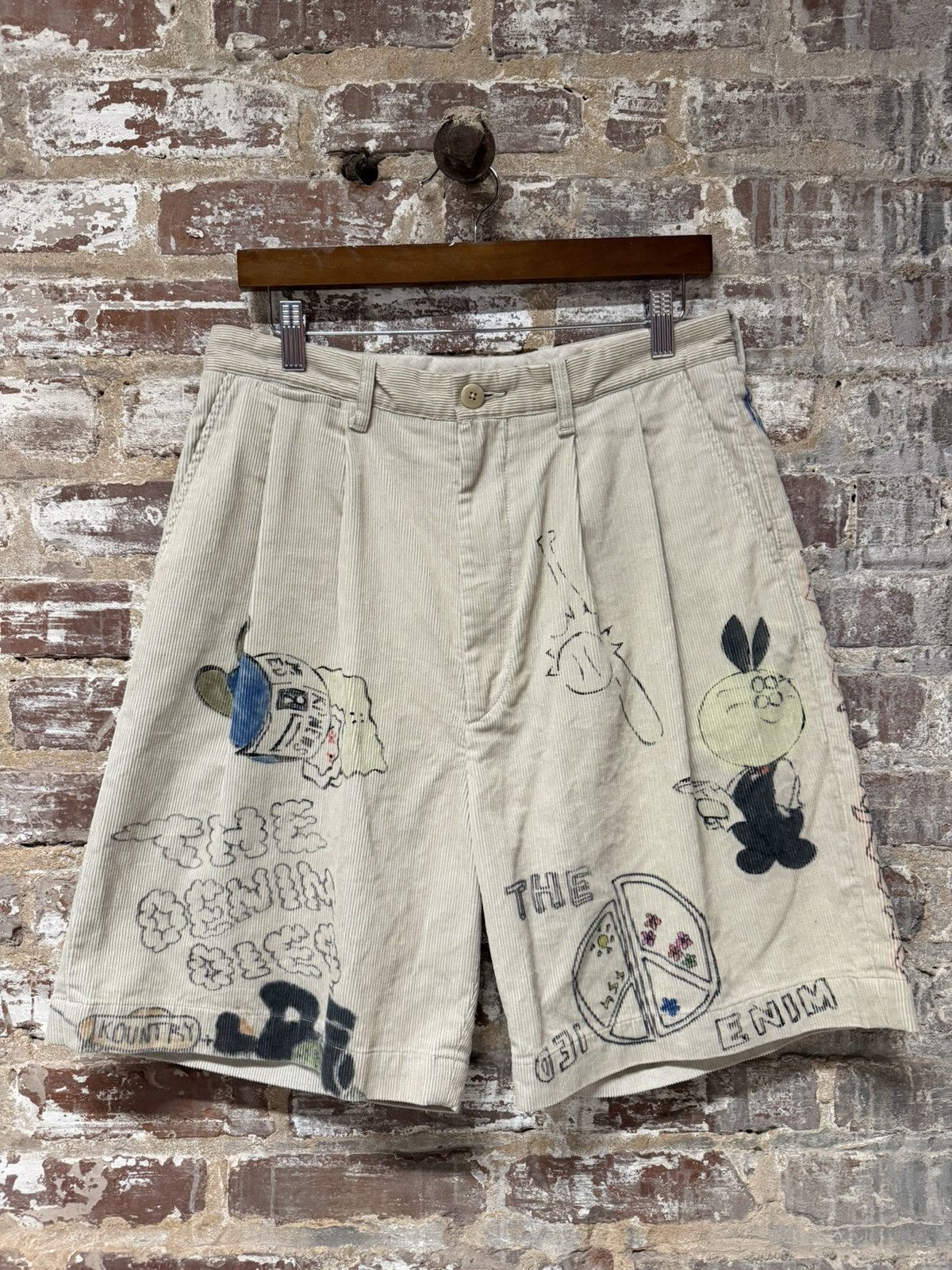Kapital Kapital Corduroy 14W IVY Shorts Memorial Paint Size US 31 - 1 Thumbnail