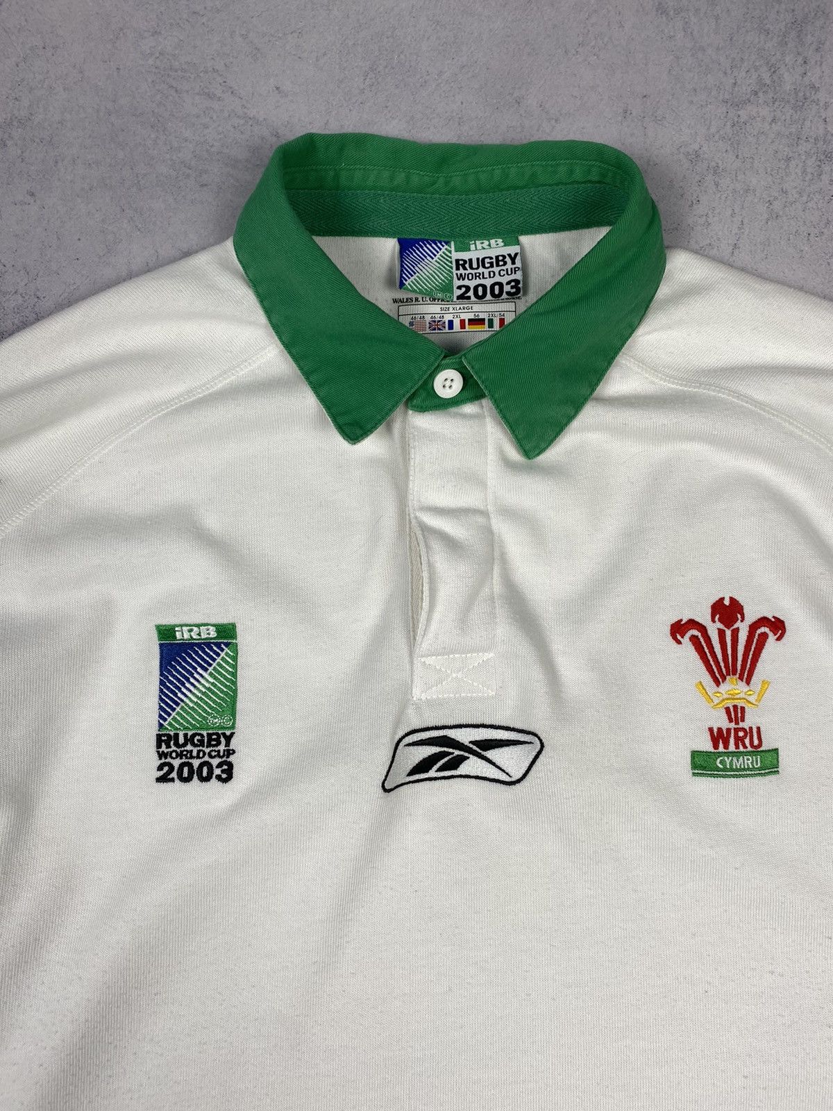 Reebok Vintage Wales Rugby World Cup 2003 Away Jersey Reebok Size US XL / EU 56 / 4 - 6 Thumbnail