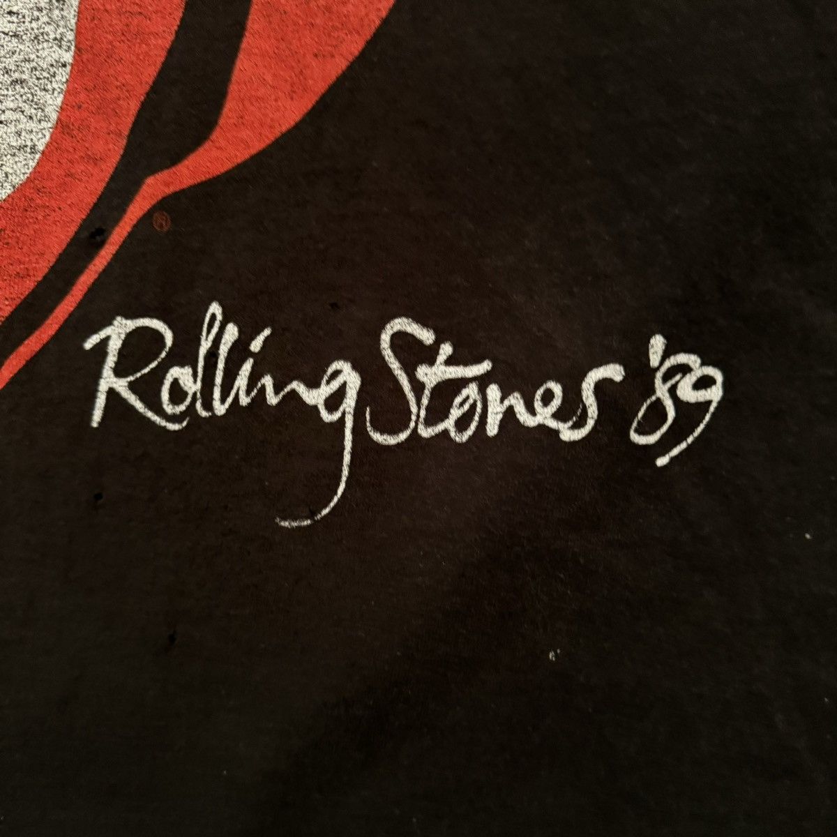 Band Tees × Nike × Stussy Crazy Vintage 1989 Distressed Rolling Stones Band Tour Tee Size M / US 6-8 / IT 42-44 - 4 Thumbnail