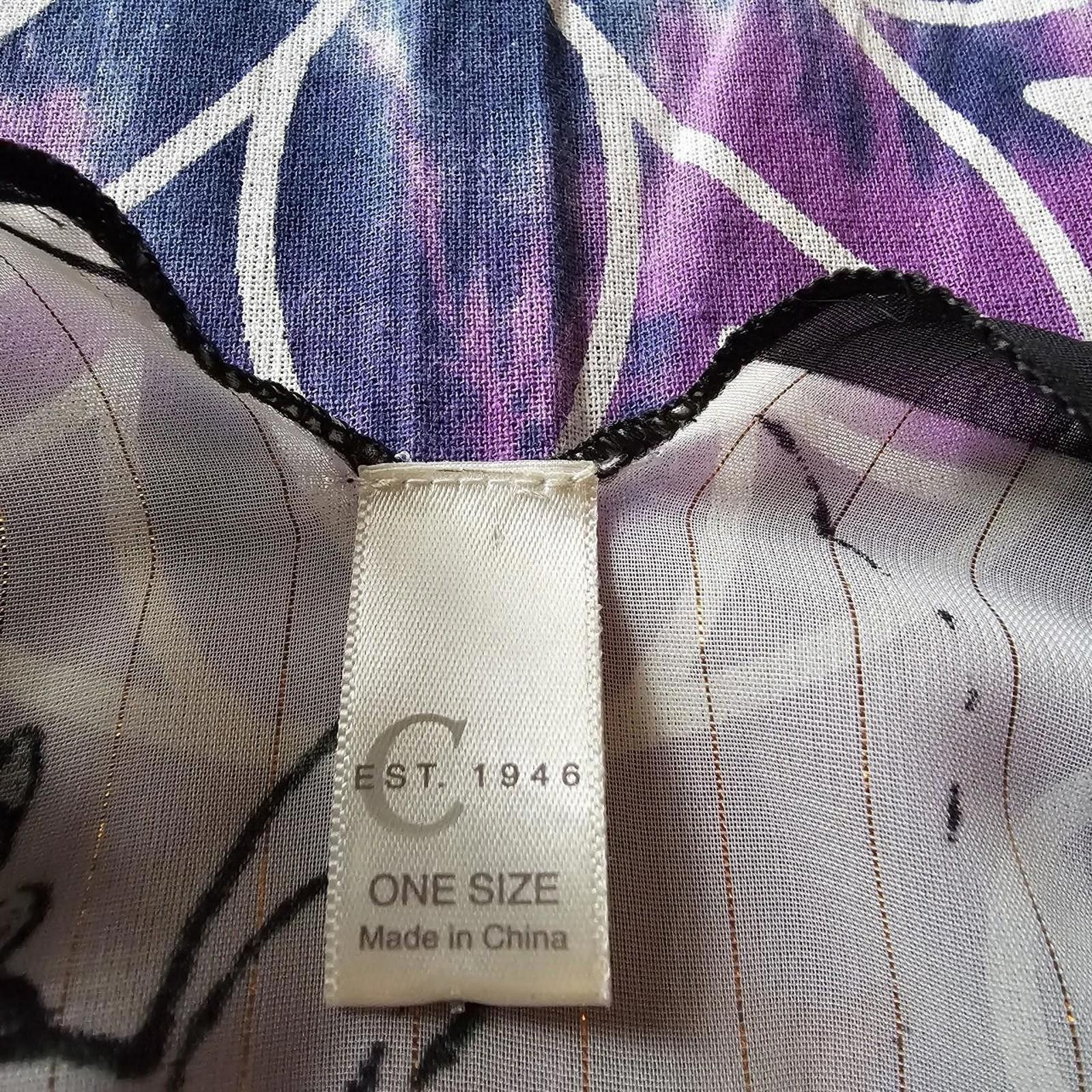Designer Women's Black and Green Sheer Komono Size ONE SIZE - 4 Thumbnail
