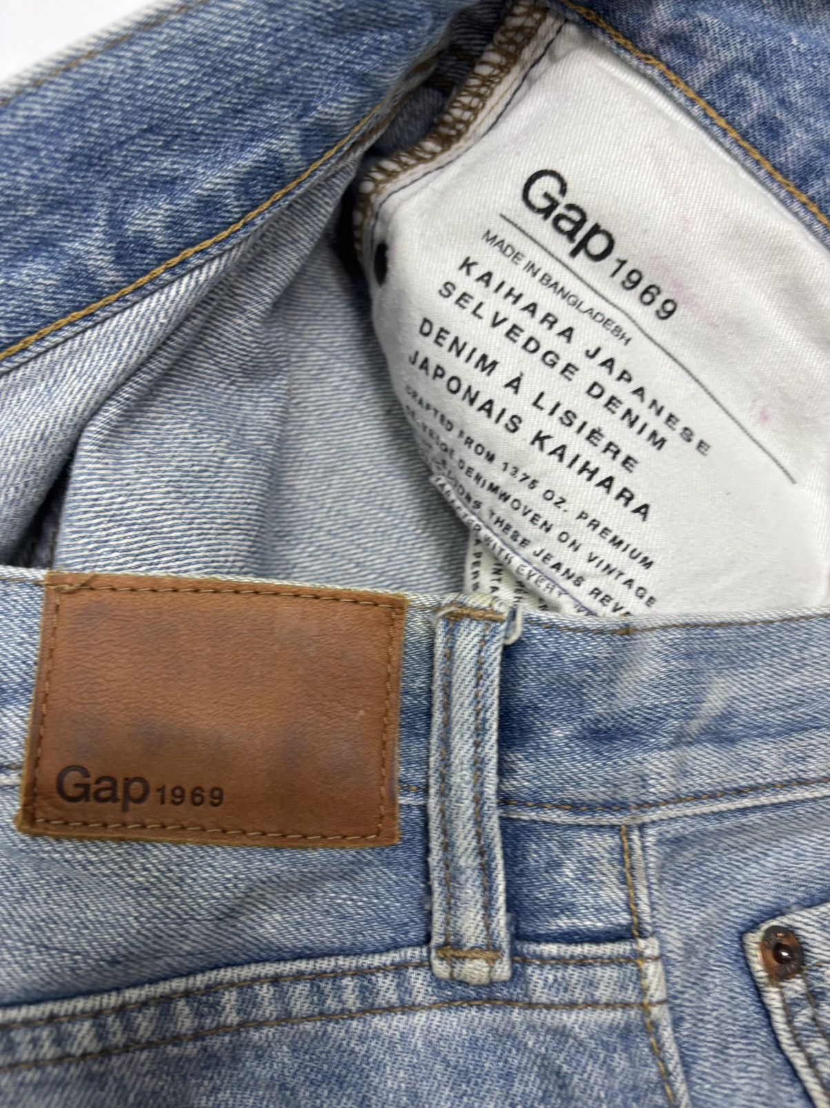 Kapital 🔥Kaihara Japanese Selvedge Denim Gap Slim Light Rip Repair Size US 31 - 12 Thumbnail