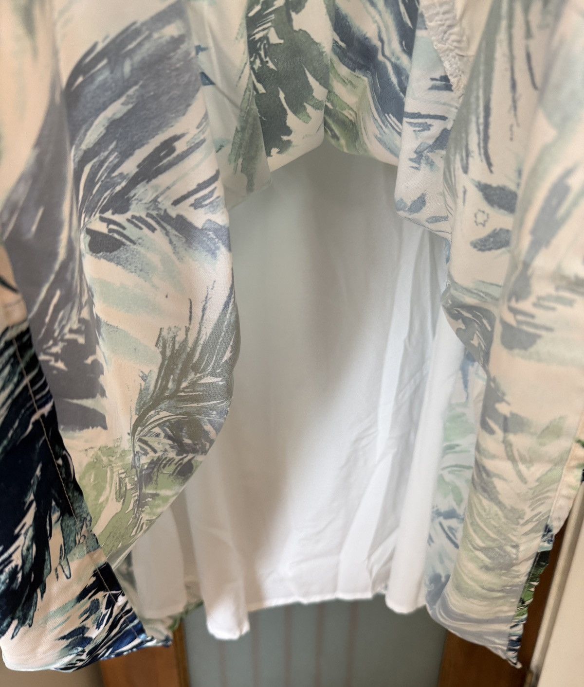 Other Adelyn Rae Nevina Ruffle Wrap Maxi Leaf Print Large Dress Size L / US 10 / IT 46 - 5 Thumbnail