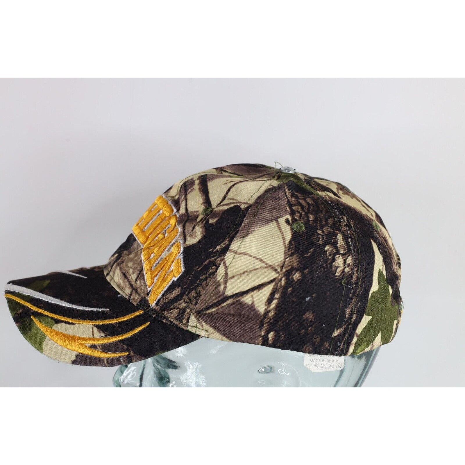 Vintage Vintage 90s Distressed University of Michigan Camo Hat Size ONE SIZE - 3 Thumbnail