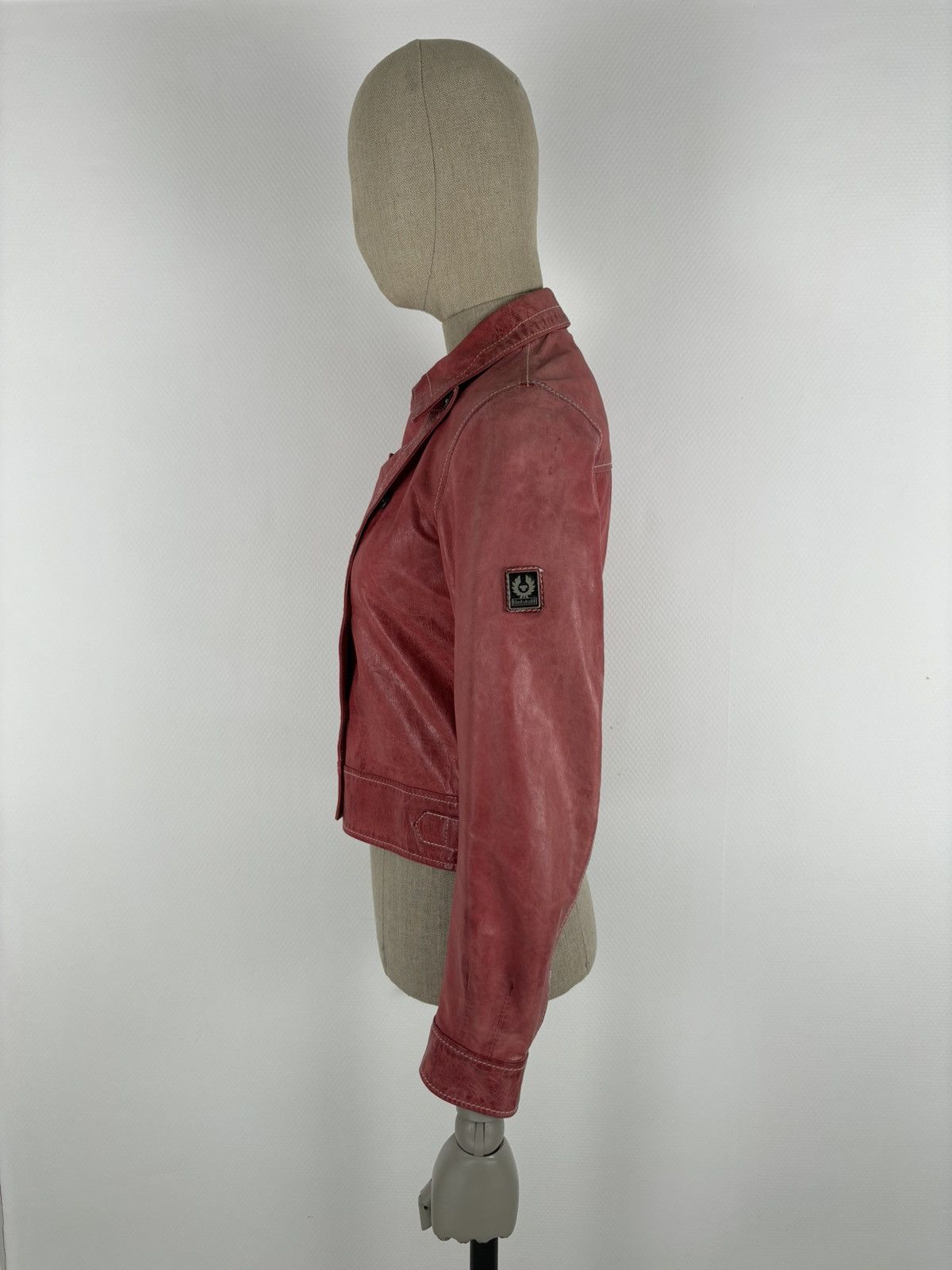 Belstaff RARE VTG BELSTAFF 'The Aviator' Leather Red Jacket Biker Coat Flight Bomber 42 Size M / US 6-8 / IT 42-44 - 6 Thumbnail