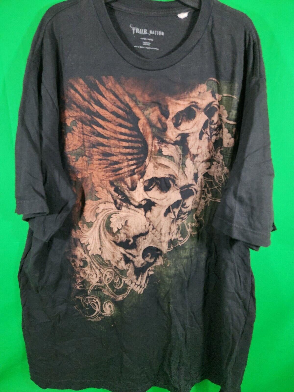 Designer True Nation Skull T-shirt Men’s 1XLT Size US M / EU 48-50 / 2 - 1 Thumbnail