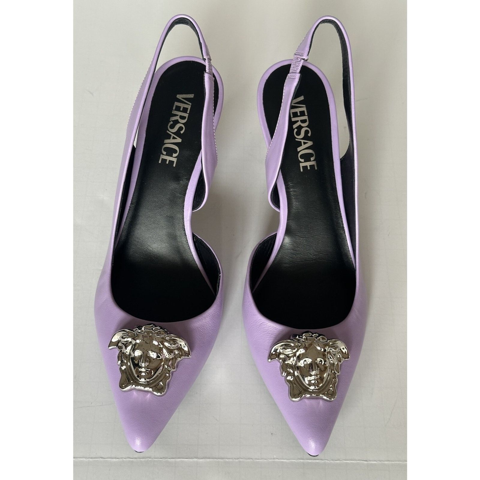 Versace Versace Sling Back Leather Pump Shoes Violet 10 US 1009701 Size US 10 / IT 40 - 8 Thumbnail