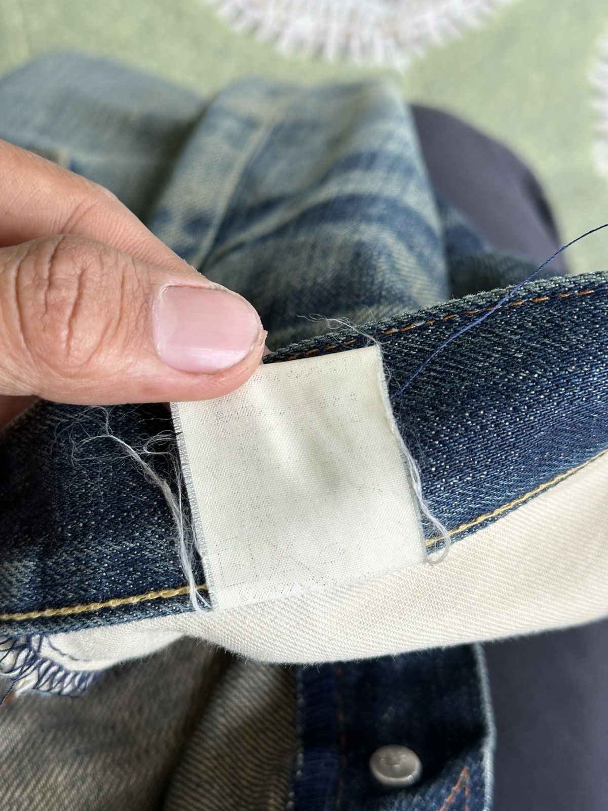 Kapital Distress Designer PPFM Selvedge Denim . Size US 31 - 13 Thumbnail