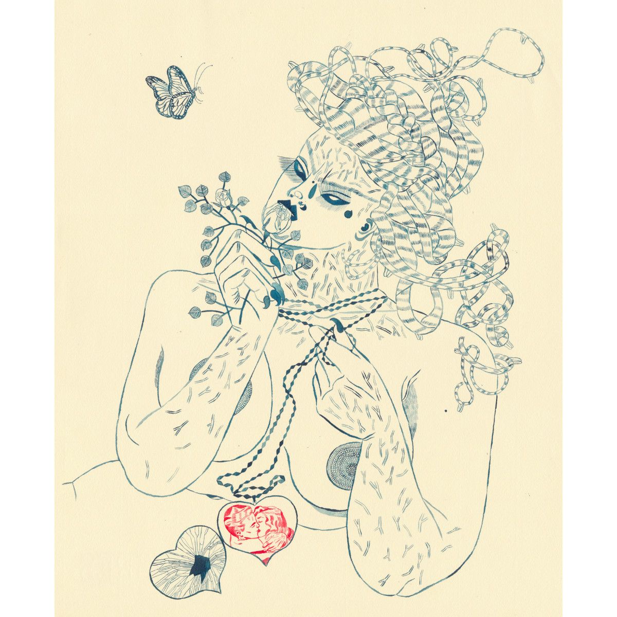 Other HEATHER BENJAMIN I WON'T STAY IN A WORLD WITHOUT LOVE LS TEE Size US XL / EU 56 / 4 - 7 Thumbnail