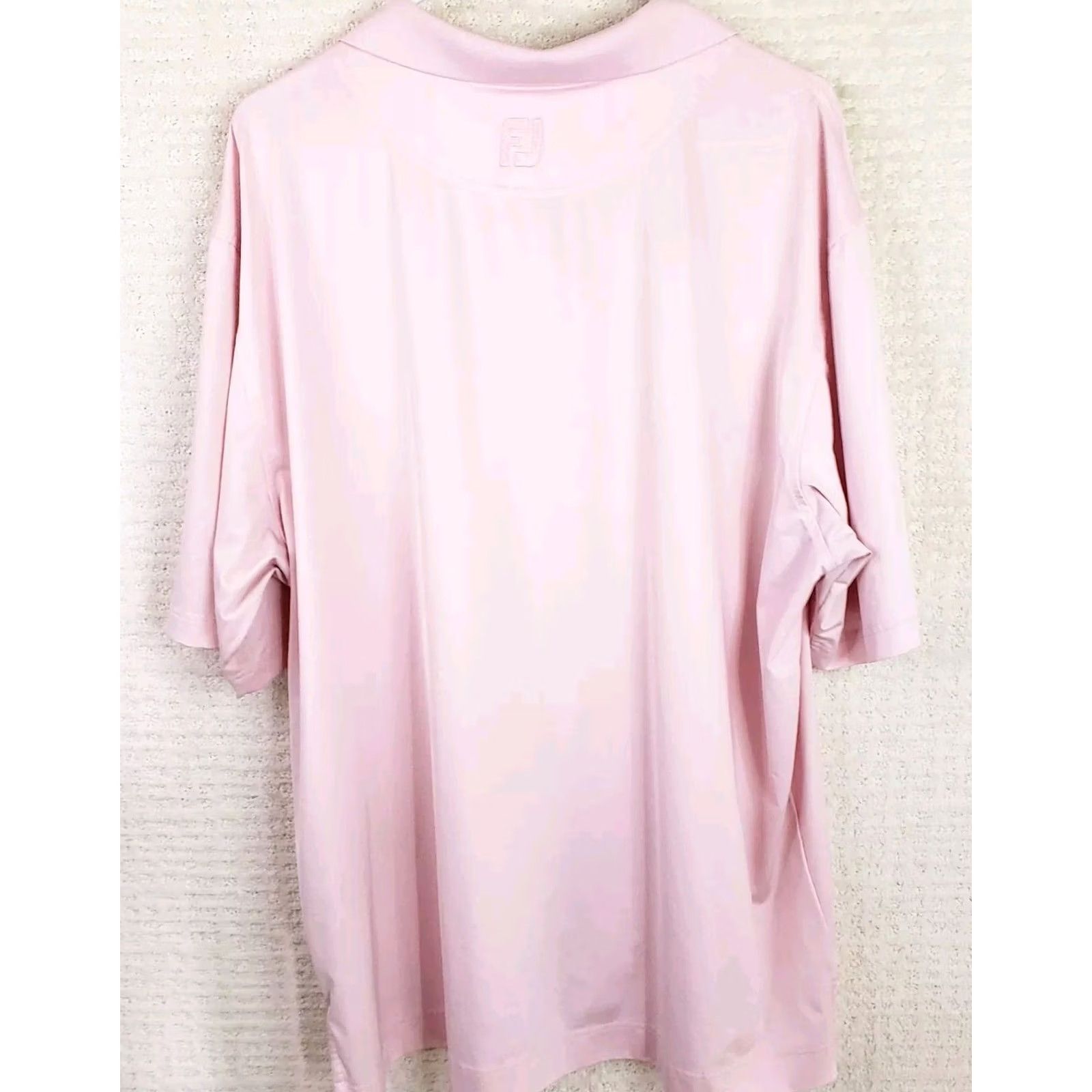 Footjoy FootJoy FJ Mens XL Pink Short Sleeve Golf Polo Shirt Size US XL / EU 56 / 4 - 7 Thumbnail