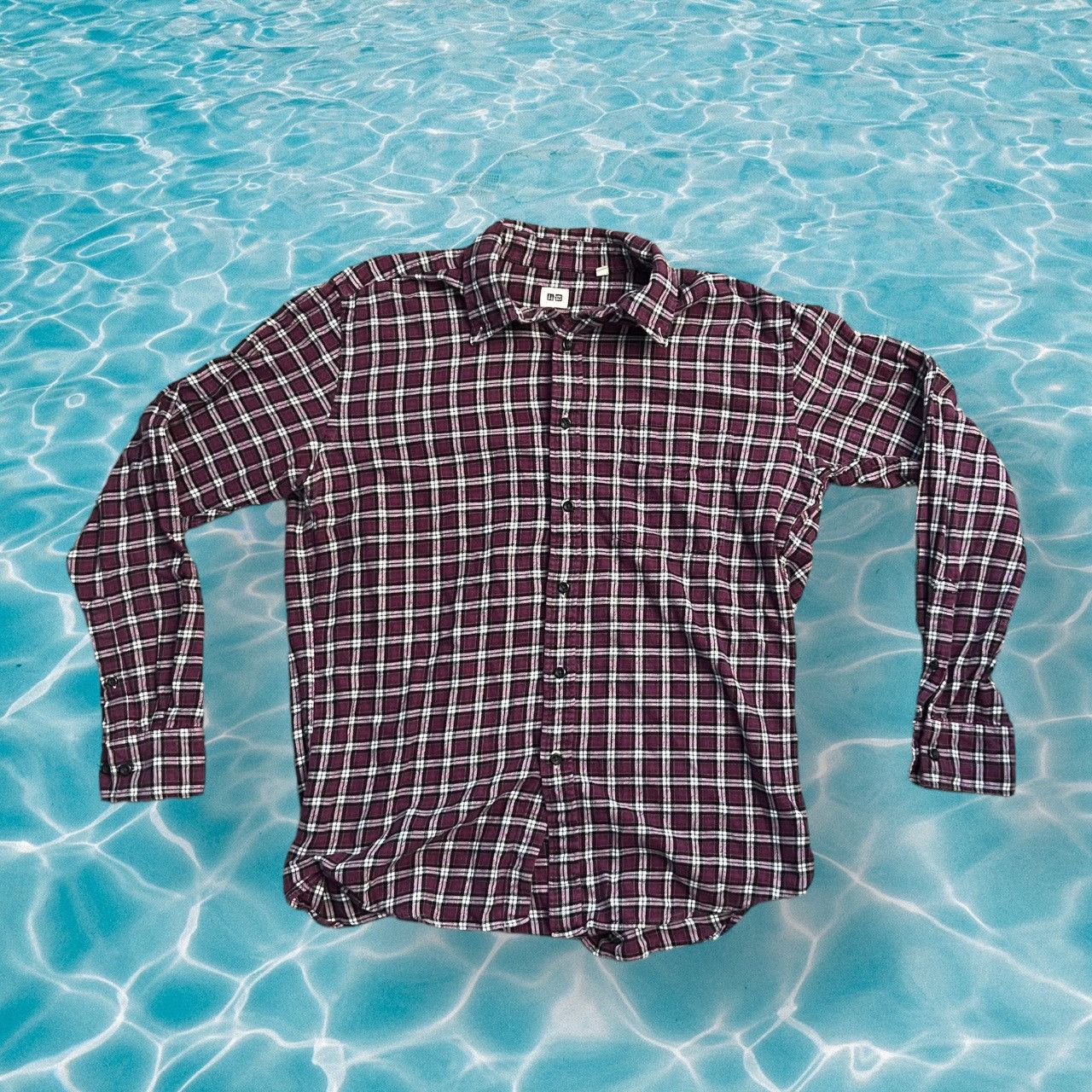 Uniqlo Nice Uniqlo purple stripe button up flannel Size US L / EU 52-54 / 3 - 1 Thumbnail