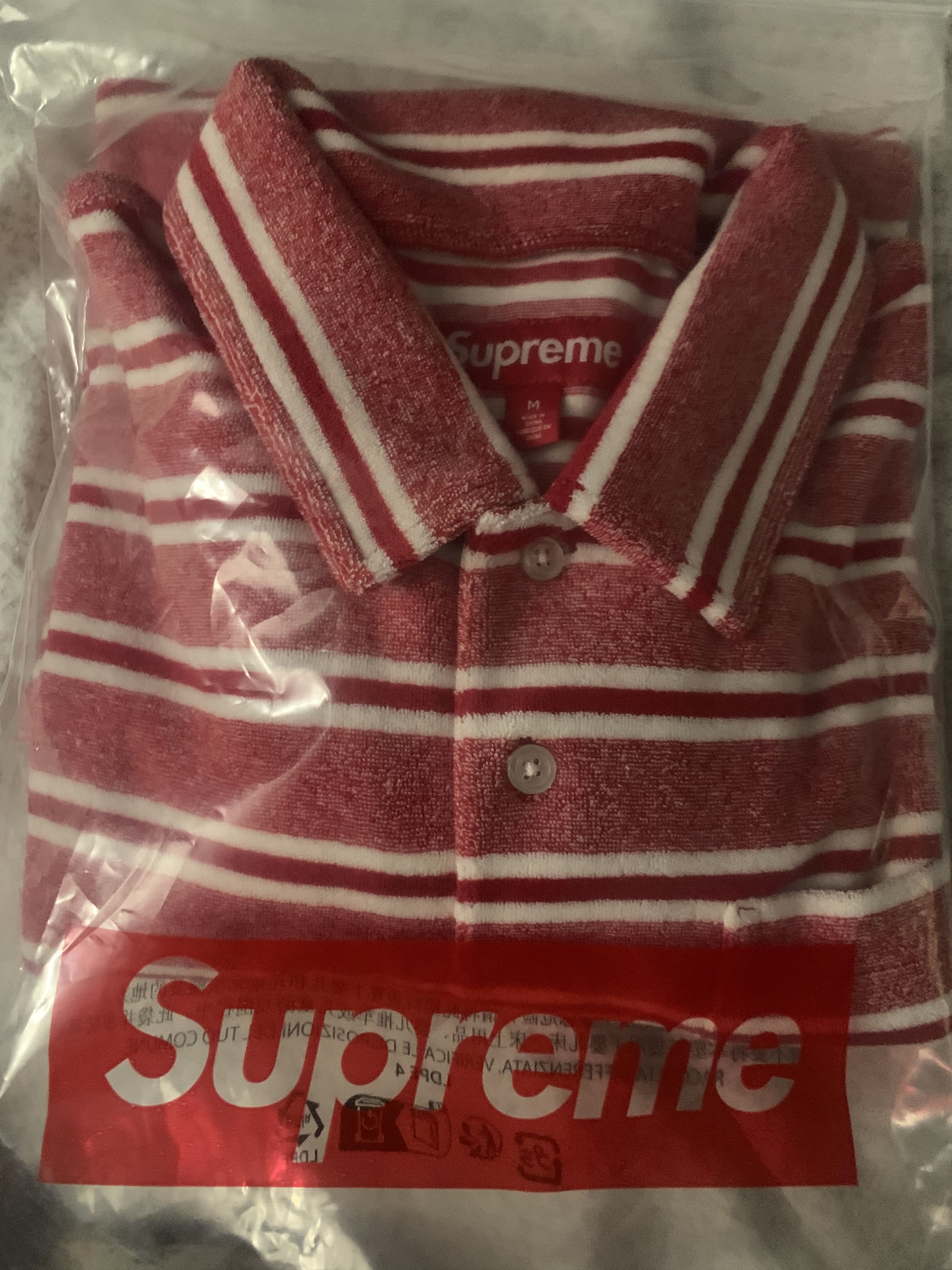 Supreme Supreme SS '24 Red French Terry Polo | Grailed