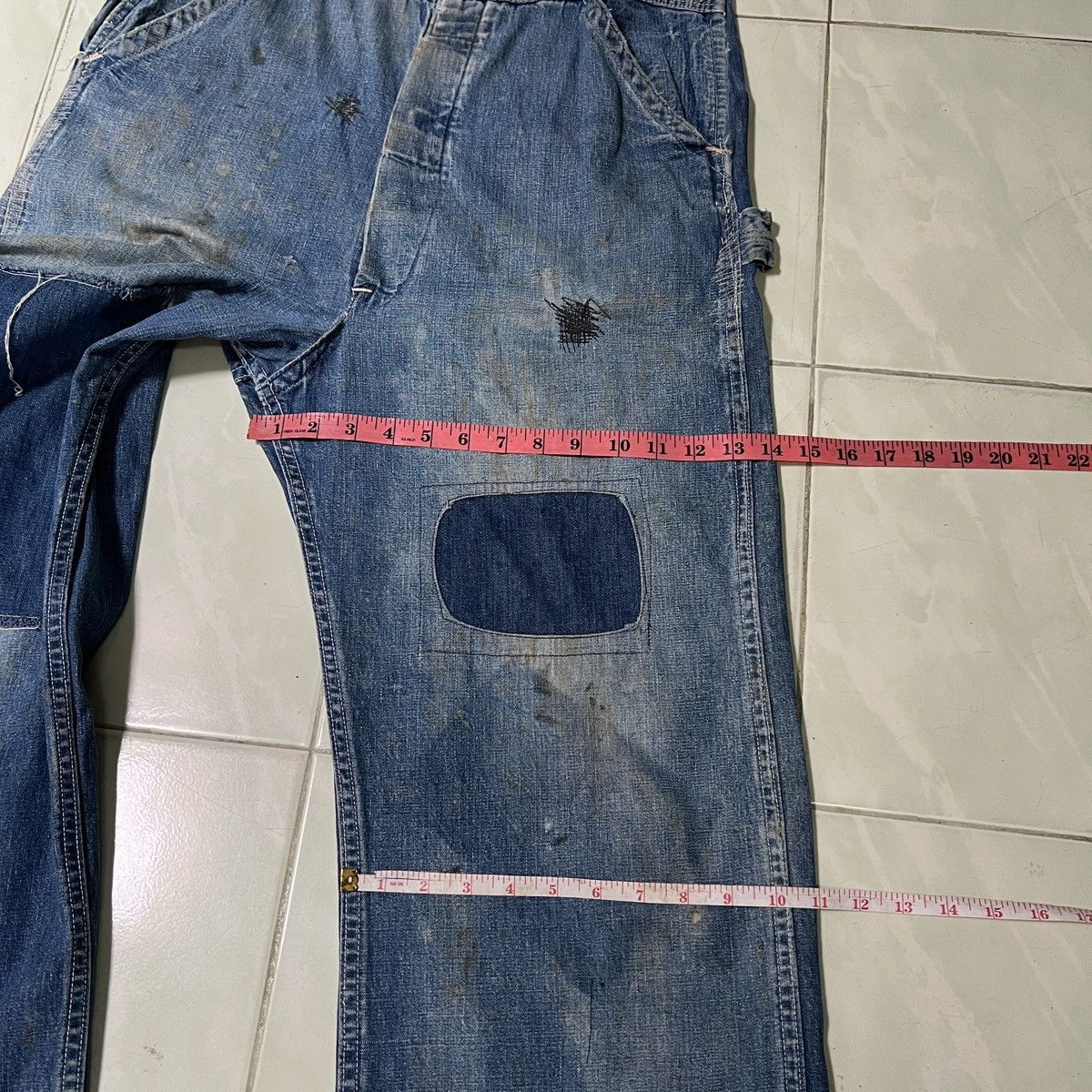 Vintage Vintage WWII Era Overalls Selvedge Patchwork Size US 36 / EU 52 - 23 Thumbnail