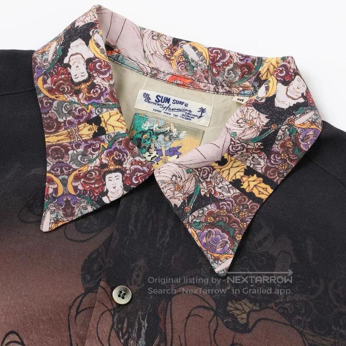 Sun Surf SUN SURF x Tsukioka Yoshitoshi Rayon Hawaiian Shirt. Size US M / EU 48-50 / 2 - 2 Thumbnail