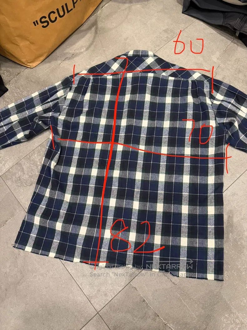 Greg Lauren Greg Lauren Blue green white plaid shirt Size US S / EU 44-46 / 1 - 5 Thumbnail