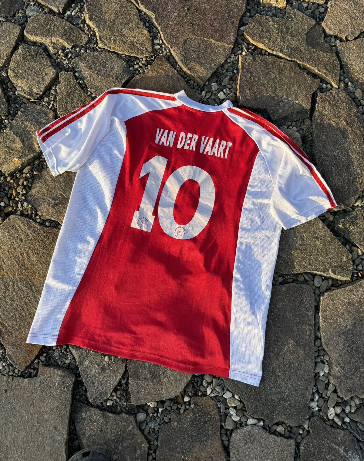 Adidas 2003 Adidas Ajax #10 VanDerVaart vintage soccer jersey Size US L / EU 52-54 / 3 - 8 Thumbnail