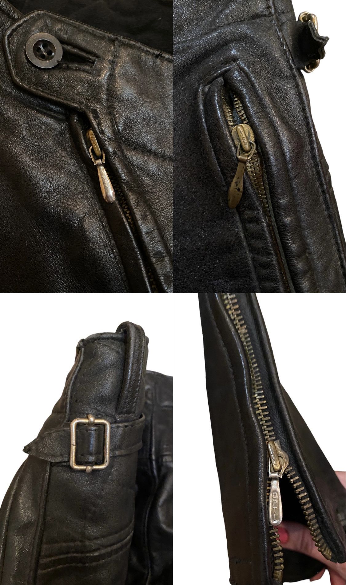 Vintage Rare 40s German WWII Era Horsehide Rider Leather Breeches Size US 31 - 10 Thumbnail