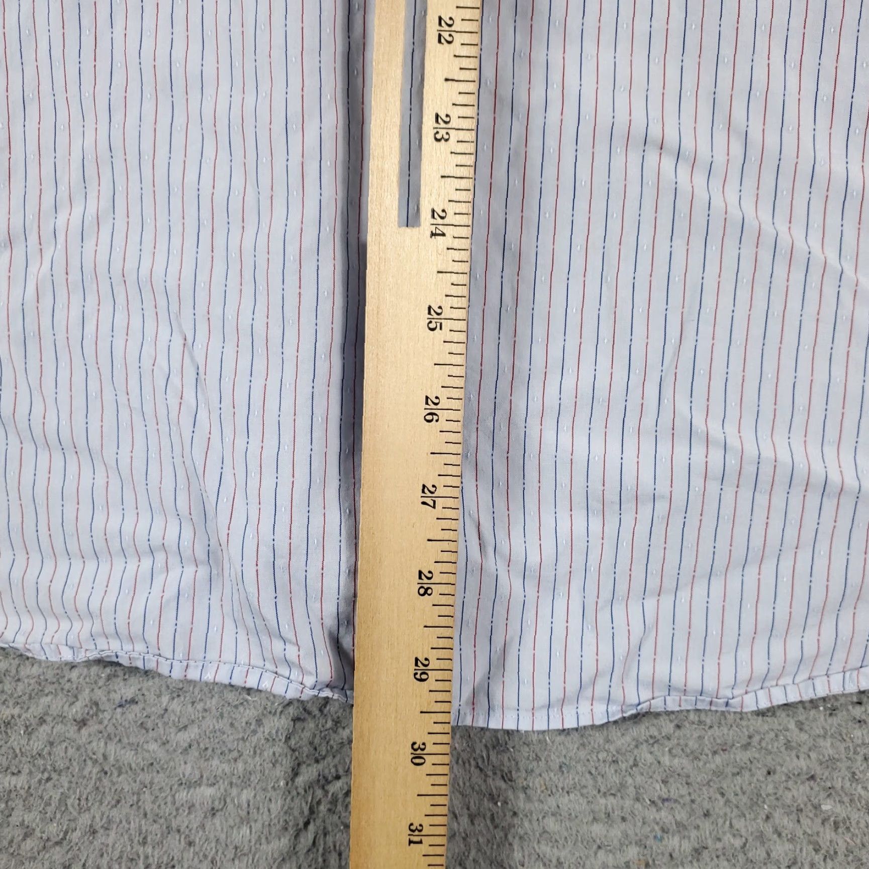 BUGATCHI Bugatchi Uomo Dress Shirt Mens 15.5 Blue Striped Long Sleeve Button-Up Casual Formal Size 40R - 6 Thumbnail