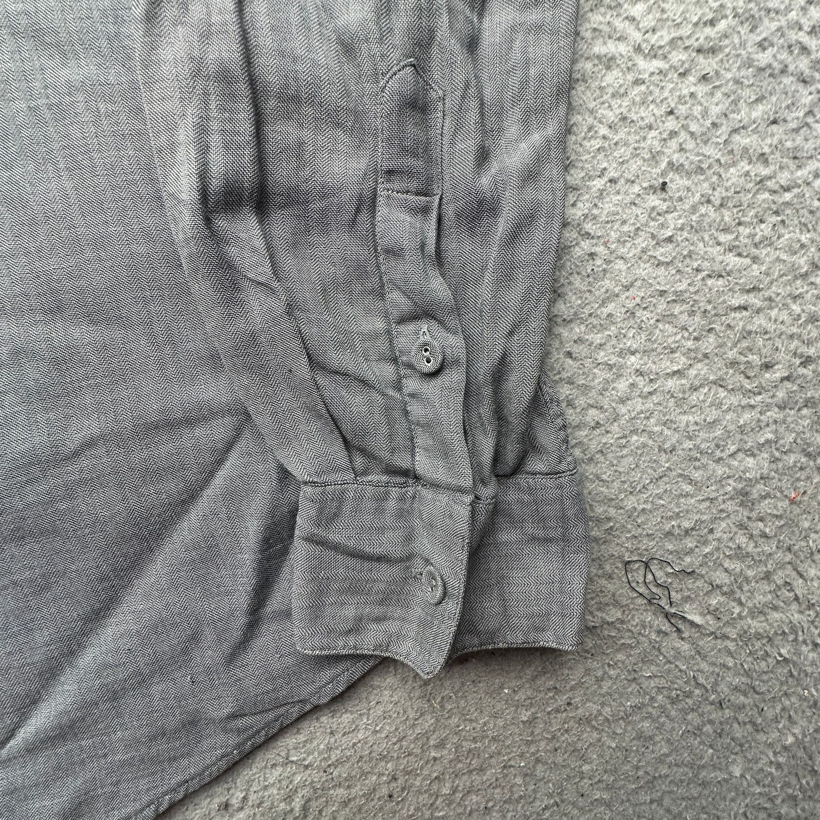 John Varvatos John Varvatos Long Sleeve Button Up Gray Shirt Mens M Size US M / EU 48-50 / 2 - 7 Thumbnail